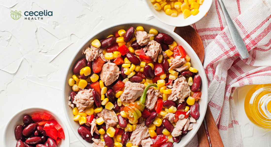 bowl of corn and bean salad